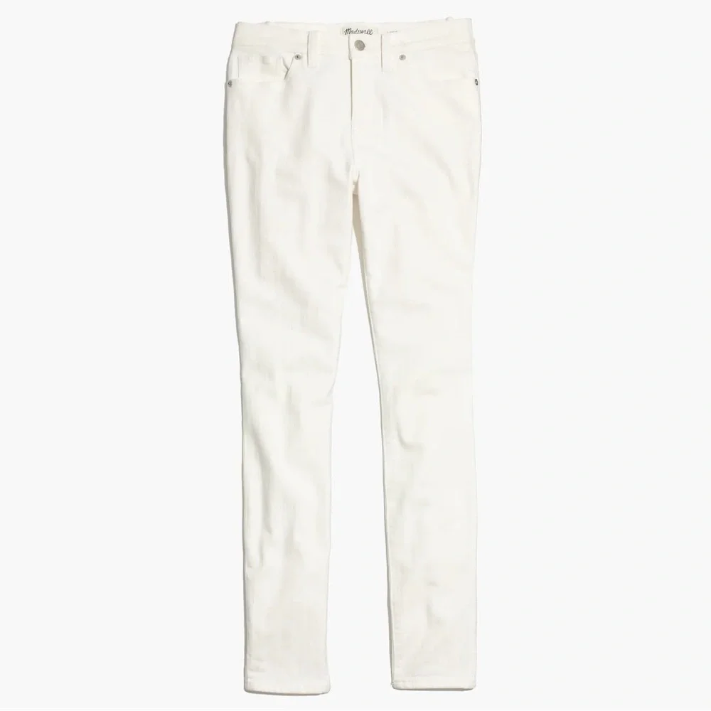 Madewell 9" High-Rise Skinny Jeans in Pure White size 29 - Picture 1 of 8
